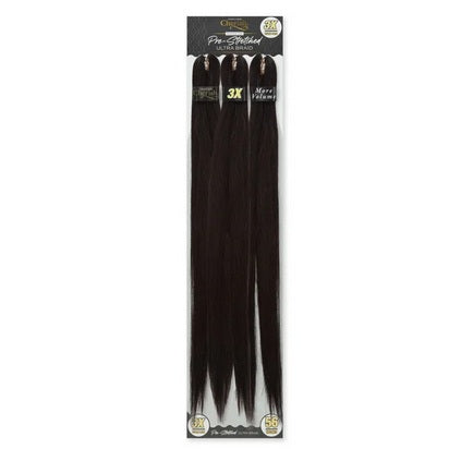 Cherish 56" Ultra Braid 1B – 3X Flettehår Pre-Stretched - 56 inch