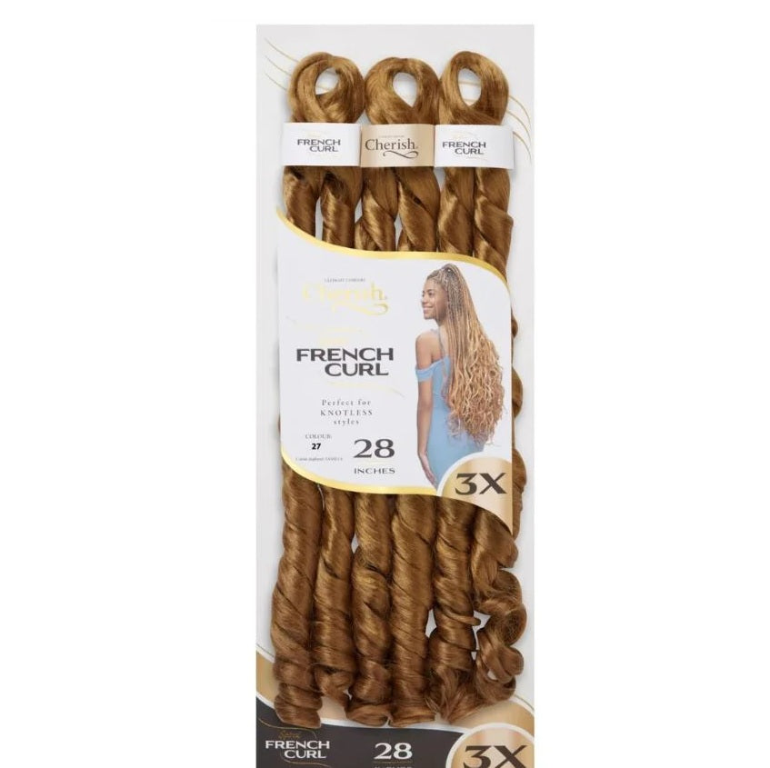 Cherish Spiral French Curl 28 Inches 3X - Brun Farve T33