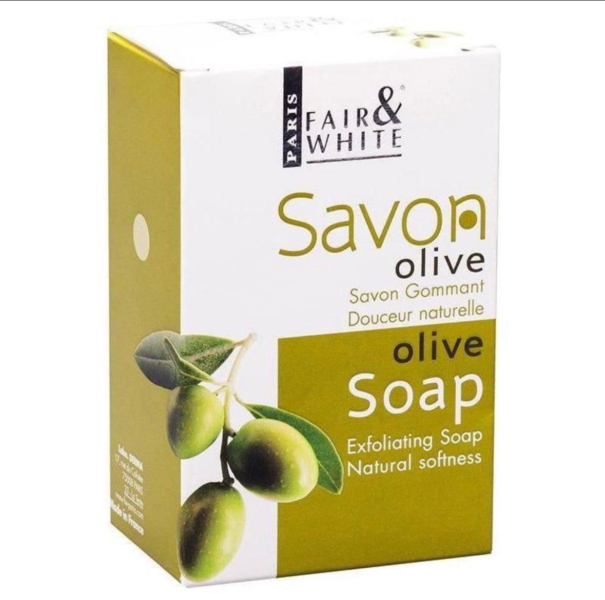 Fair & White Olive Exfoliating Soap – 200 g