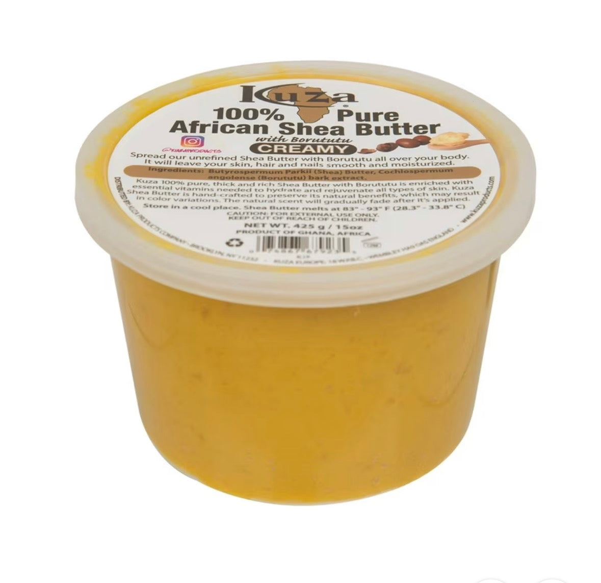 Kuza 100% Pure African Shea Butter with Borututu – 425 g