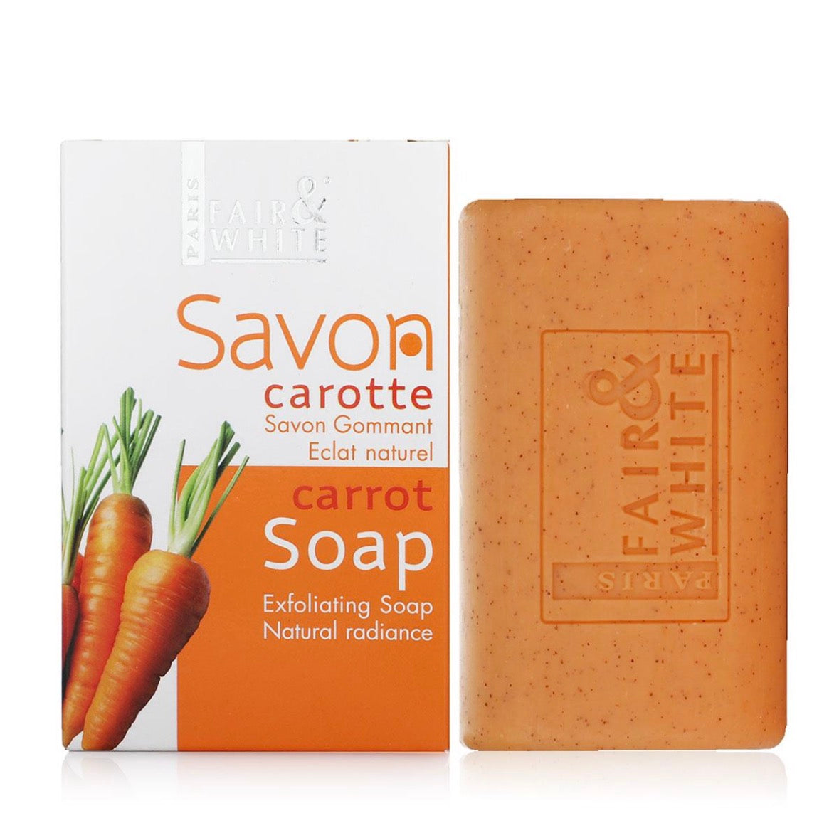 Fair & White Carrot Exfoliating Soap – 200 g
