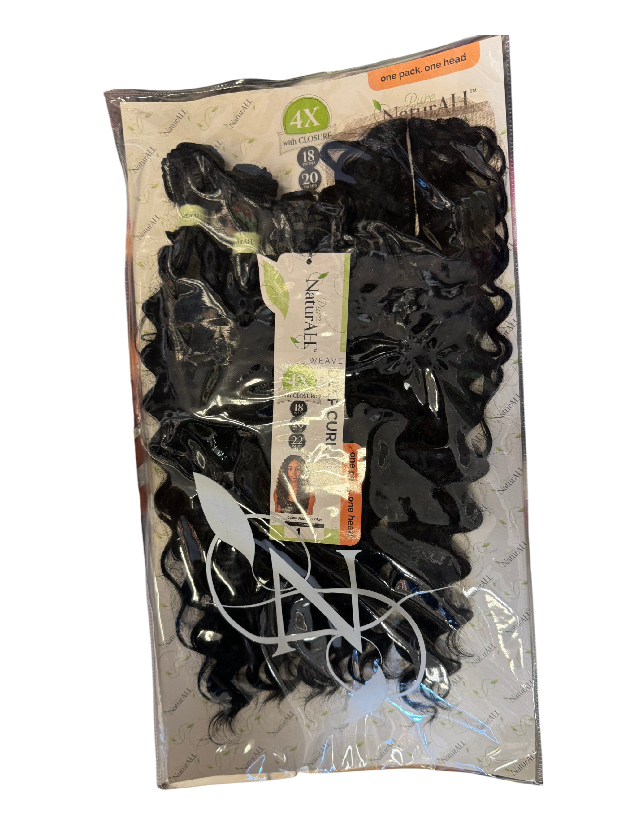 Pure NaturALL Deep Curl 4X 18/20/22 - Color 1 - Sort