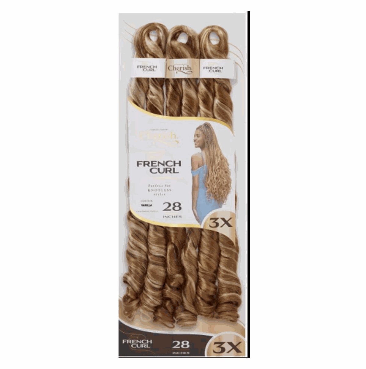 Cherish Spiral French Curl 3X – 28” – Farve 27
