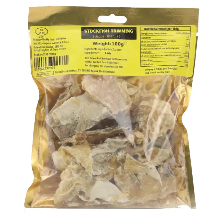 AFP Dried Stockfish Trimmings (Gadus Morhus) - 100g