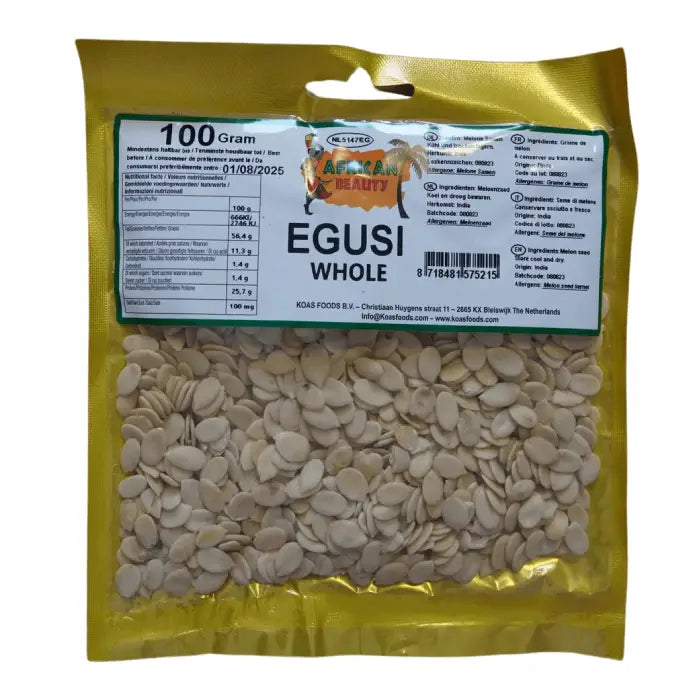 African Beauty Egusi Whole - 100 Gr