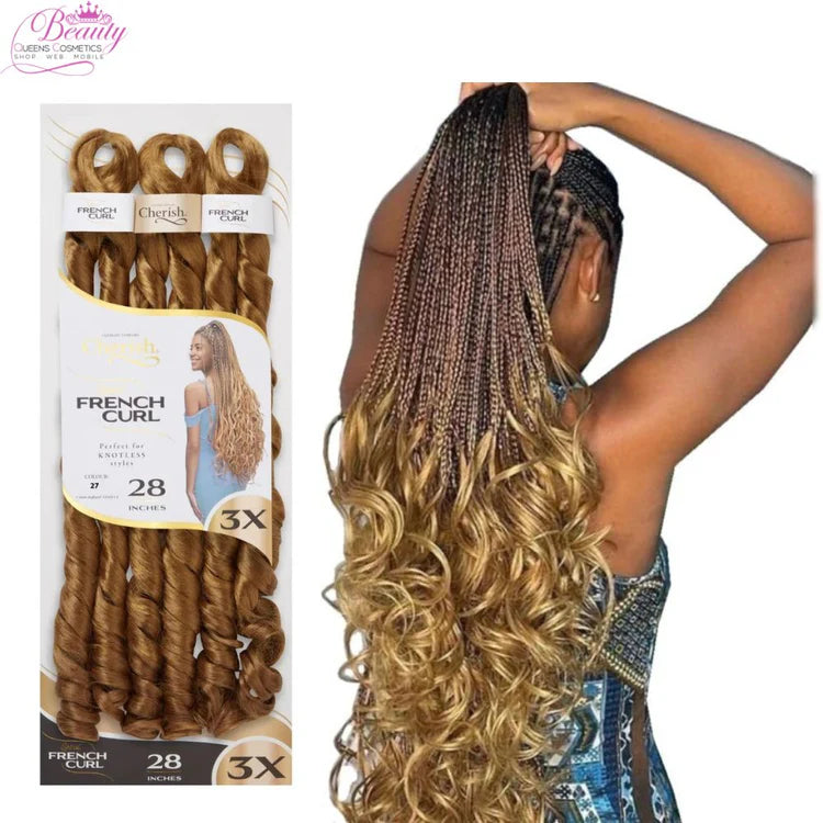 Cherish Spiral French Curl 28 Inches 3X - Brun Farve T33