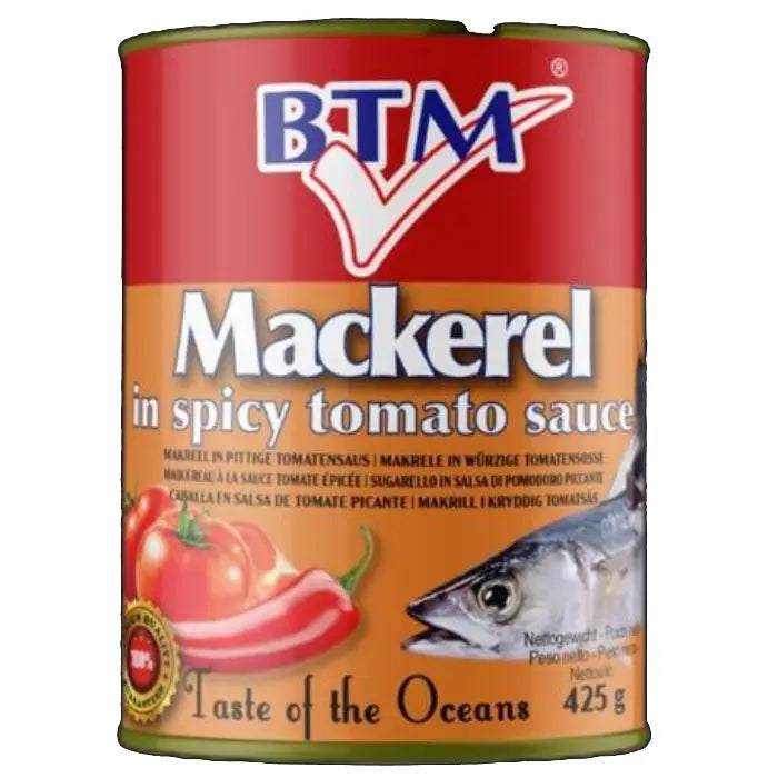BTM Mackerel In Spicy Tomato Sauce - 425 Gr