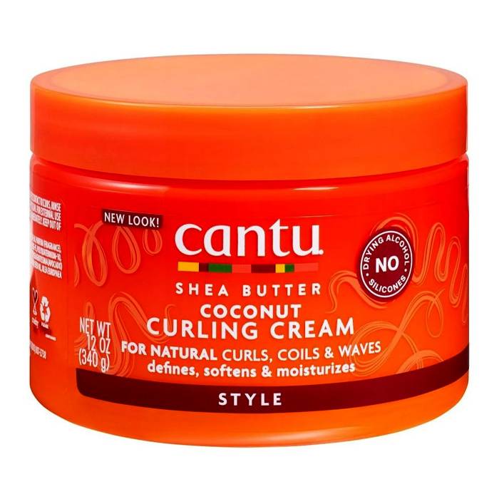Cantu Natural Hair Coconut Curling Cream For Natural Curls Coils & Waves – 340 Gr