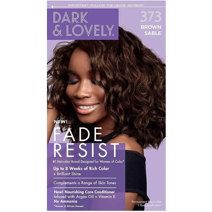Dark and Lovely Hair Color Kit #373 Brown Sable