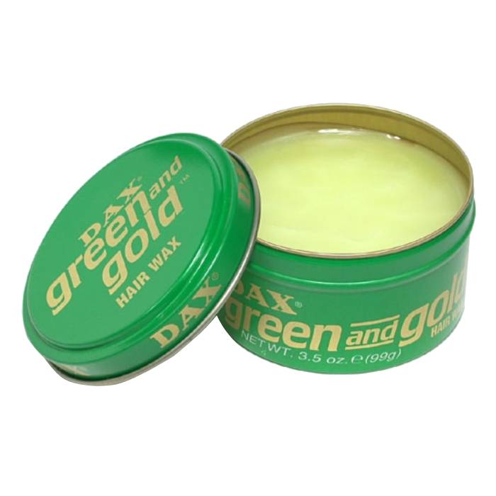 Dax Green and Gold Hair Wax Strong Hold - 99 Gr