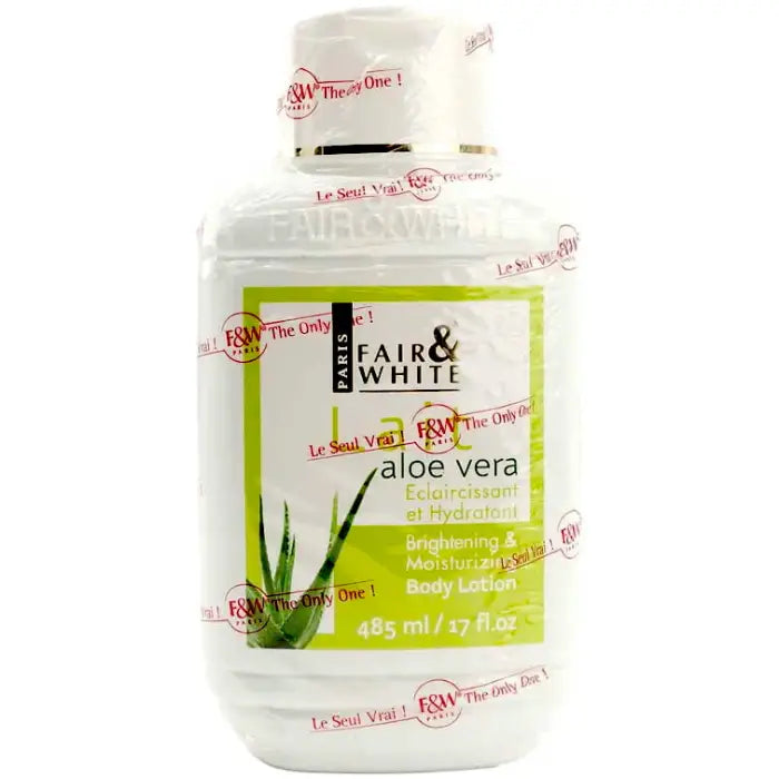 F&W Original Fair and White Aloe Vera Brightening and Moisturizing Body Lotion - 485 ML