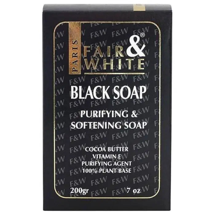 Fair and White Black Natural Soap Purifying and Softening