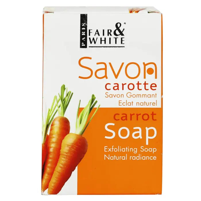 Fair and White Savon Carotte - Carrot Soap Exfoliating Soap Natural