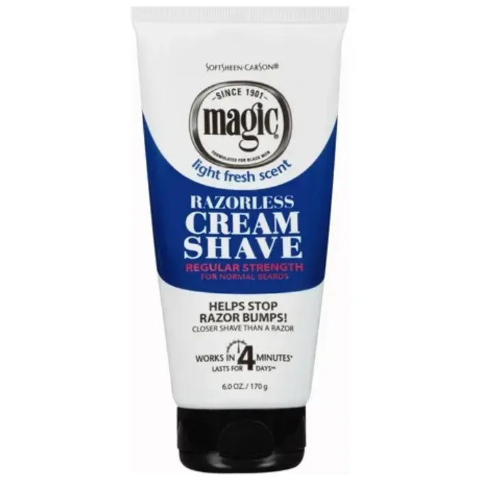 Magic Shave Hair Removal Cream Regular Strength Depilatory Coarse Hair - 170 Gr