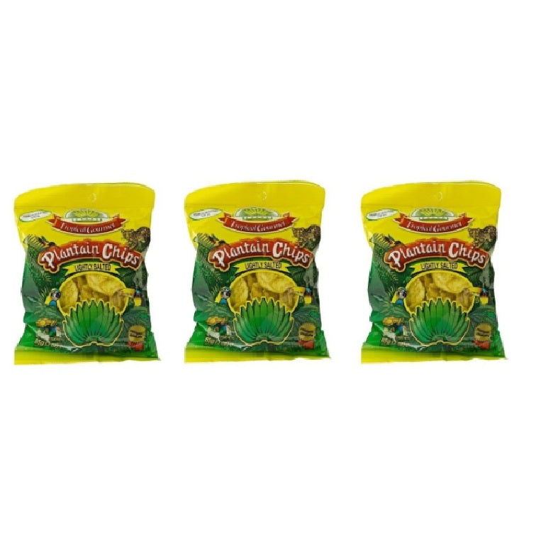 Plantain Chips Lightly Salted - 3 x 85 gram